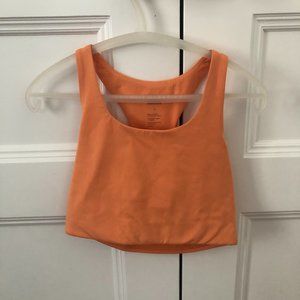 orange girlfriend collective sports bra